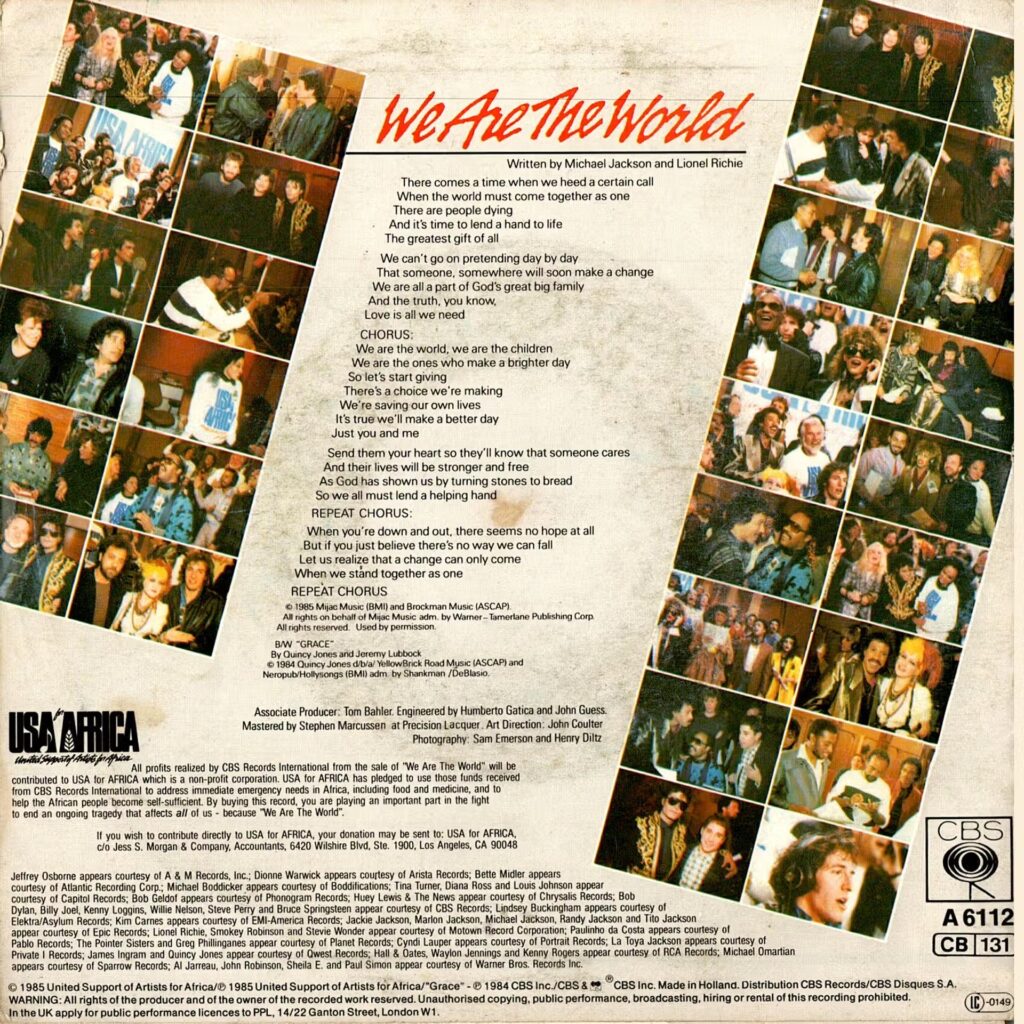 USA For Africa – We Are The World