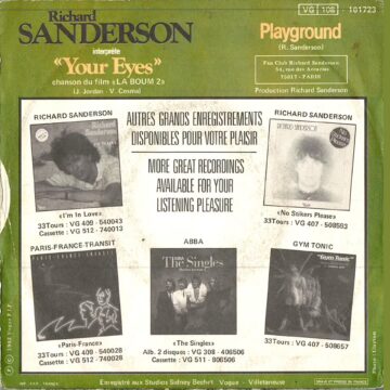 Richard Sanderson – Your Eyes