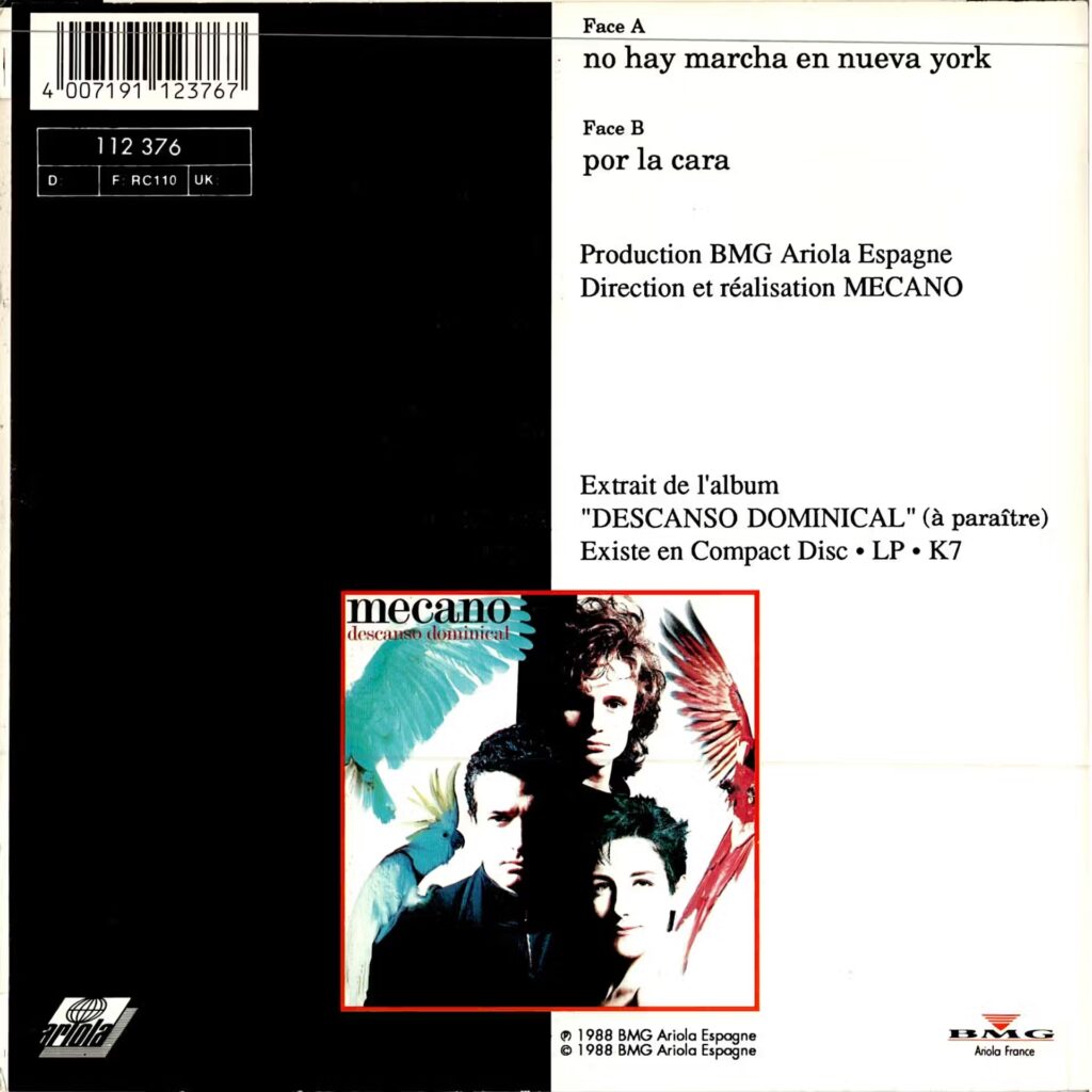 Mecano – No Hay Marcha En Nueva York