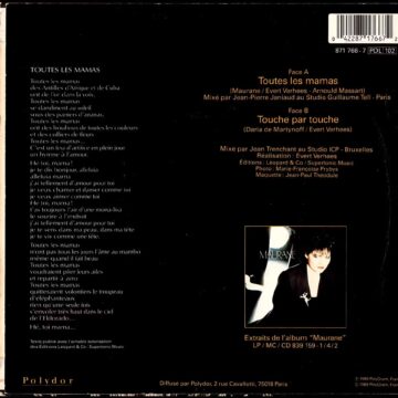 Maurane –Toutes Les Mamas