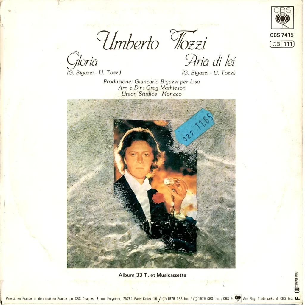 Umberto Tozzi – Gloria